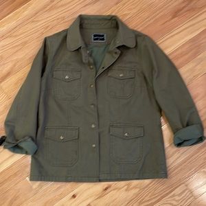 Velvet Heart, cargo type green khaki jacket.  Size S